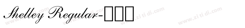 Shelley Regular字体转换